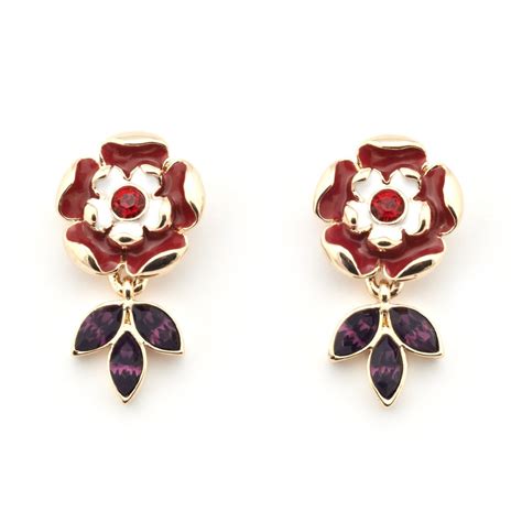 tudor rose earrings|Tudor Rose Earring .